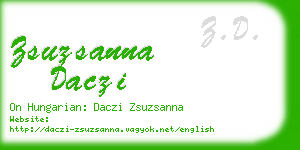 zsuzsanna daczi business card